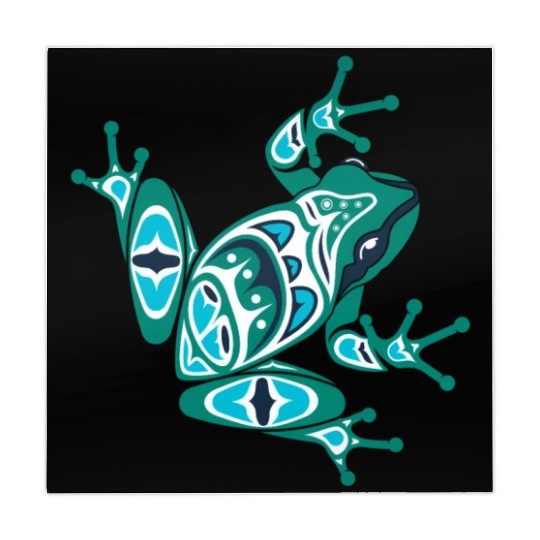 Native American Indian Style Frog Pacific Northwes Mahjong Mats