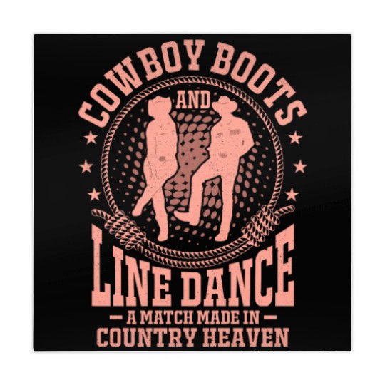 Cowboy Boots And Line Dance Western Country Music Mahjong Mats