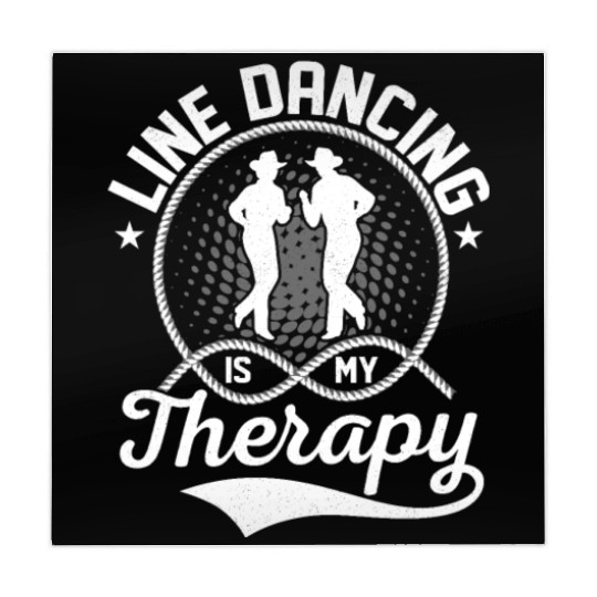 Line Dancing Is My Therapy Country Music Western Mahjong Mats