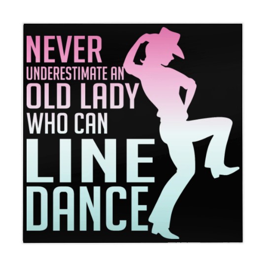 Never Underestimate a Lady Who Line Dance Western Mahjong Mats