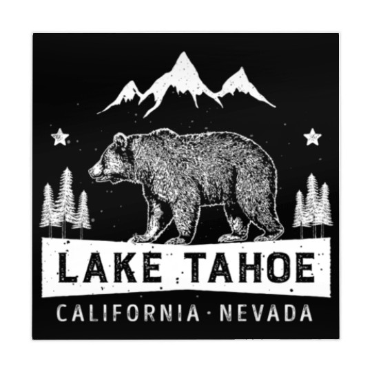 Lake Tahoe California Nevada Bear Mahjong Mats