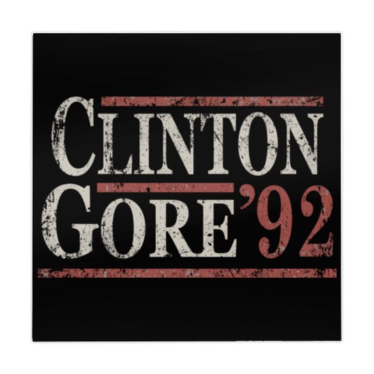 Distressed Bill Clinton Al Gore 1992 Mahjong Mats