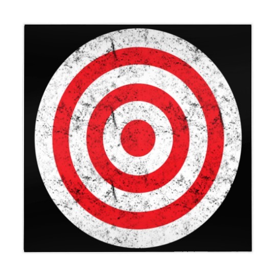 Print On Back Bullseye Target Bulls Eye Fun Mahjong Mats