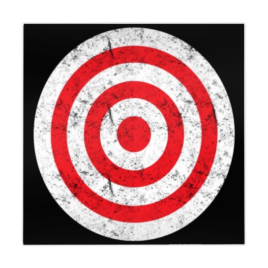 Print On Back Bullseye Target Bulls Eye Fun Mahjong Mats