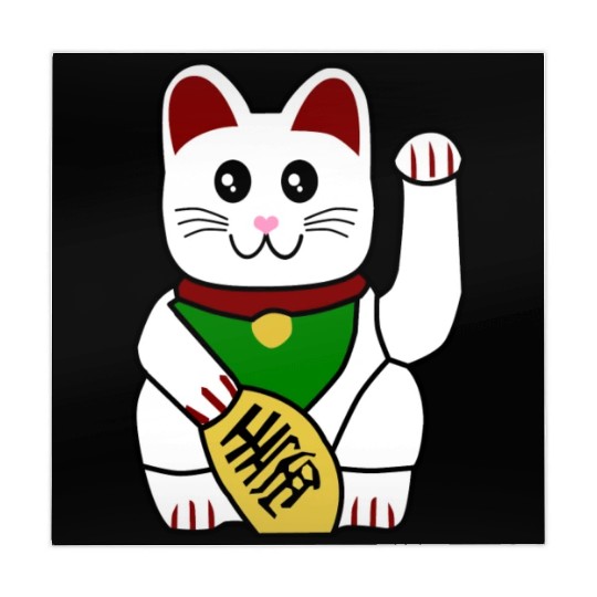 Cute Japanese Lucky Cat 1 Mahjong Mats