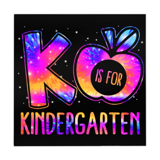 K Is For Kindergarten Teacher Tie Dye Back to Scho Mahjong Mats