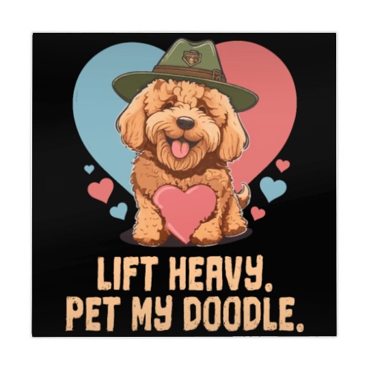 Lift Heavy Pet My Doodle Goldendoodle Dog Dad Mahjong Mats