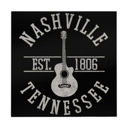 Nashville Country Music City Guitar Mahjong Mats