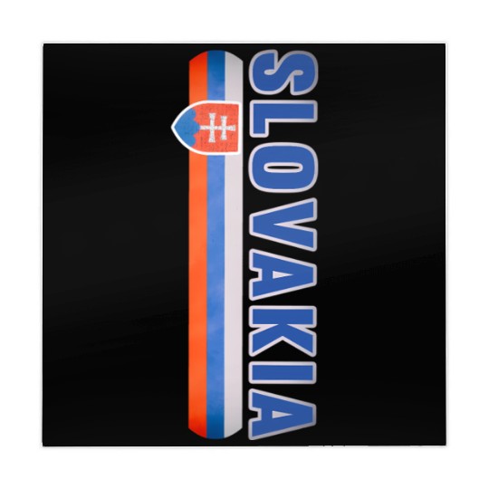 Slovakia Sports-Style - Blue Text Slovak Flag Mahjong Mats
