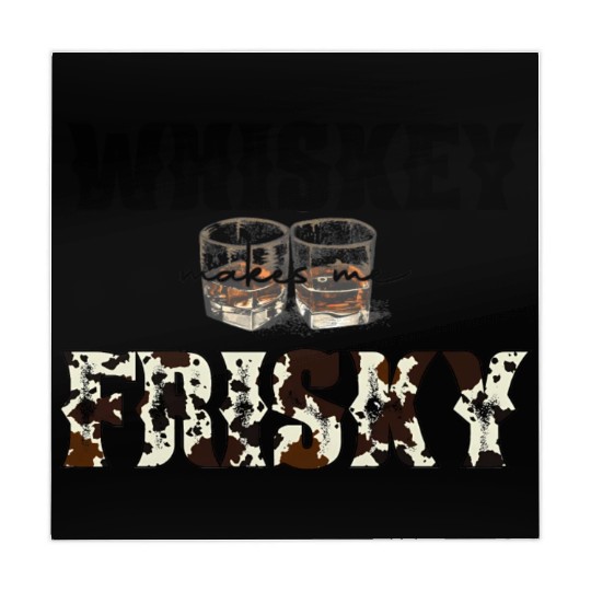 Country Western Leopard Whiskey Makes Me Frisky Mahjong Mats