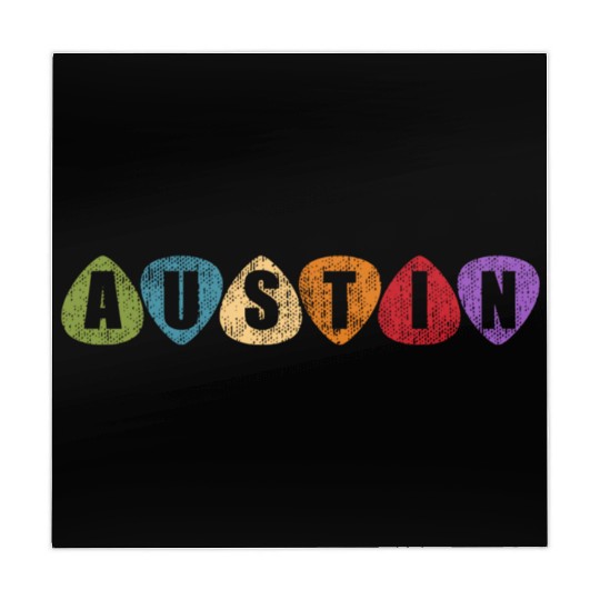 Austin Texas Music Guitar Pic Tx Mahjong Mats