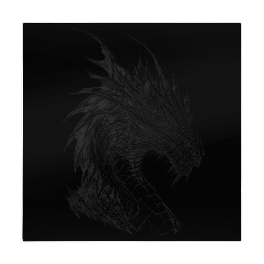 Mythical Dragon. An Epic Grayscale Legend. Mahjong Mats