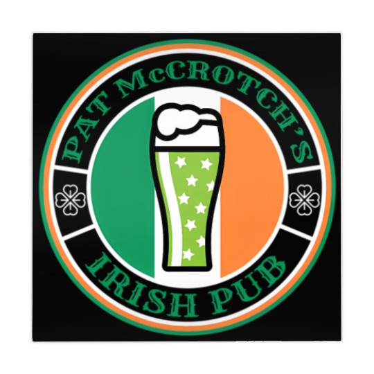 Pat Mccrotch'S Irish Pub Green Beer St Patric Day Mahjong Mats