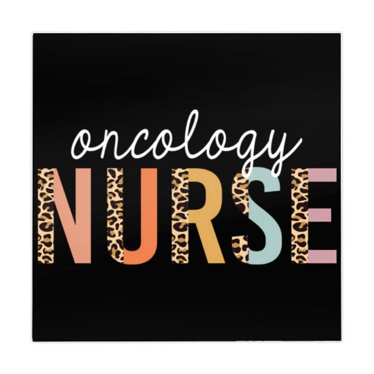 Oncology Nurse Leopard Print Nursing School Mahjong Mats