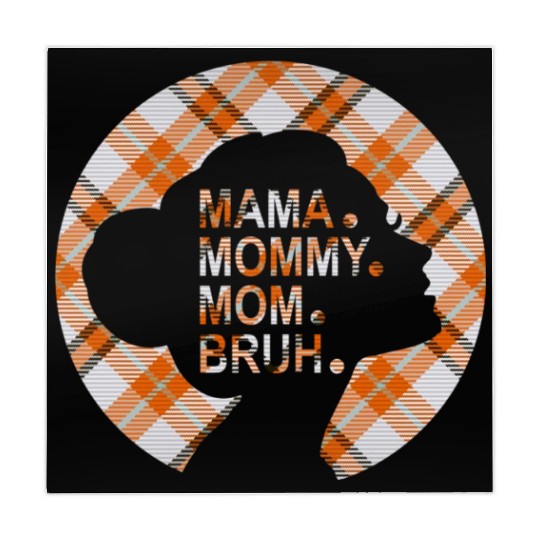 Mama Mommy Mom Bruh,beautiful plaid pajamas Mahjong Mats