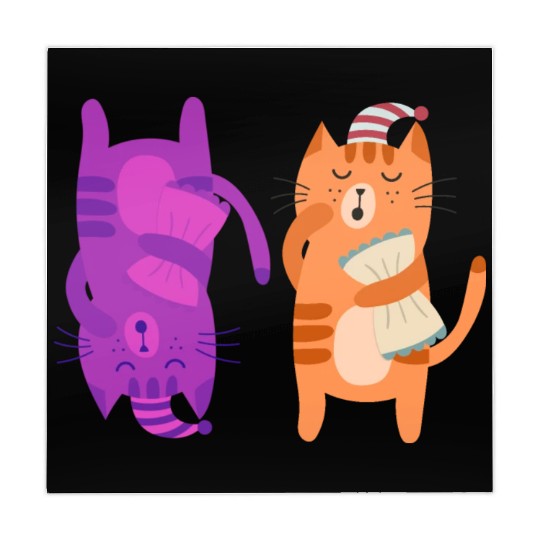 Cats Nap Napping Kitties Hugging Pillows Mahjong Mats