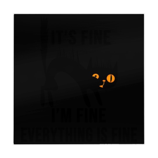 It'S Fine I'M Fine Everything Is Fine Cat Mahjong Mats