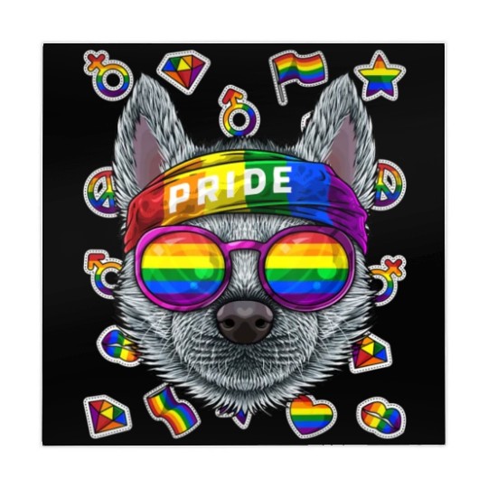 Lgbt Husky Gay Pride Month Dog Rainbow Lesbian Mahjong Mats
