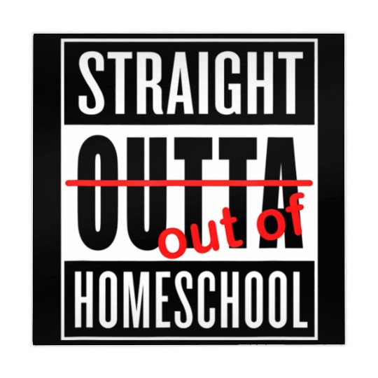 Straight Outta Homeschool Funny Graduation Mahjong Mats