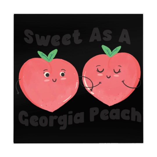 Sweet As A Georgia Peach Cute Funny Southern Mahjong Mats