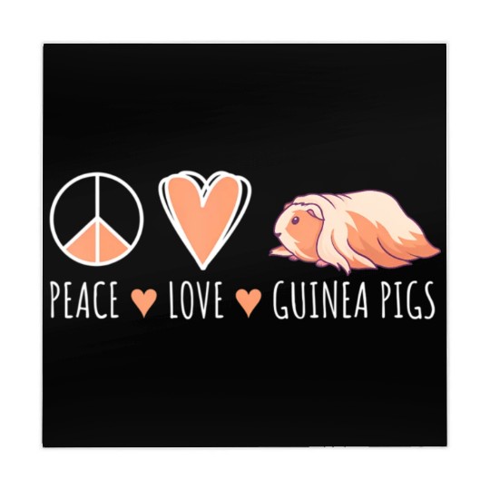 Peace Love Guinea Pig Lover Pet Mahjong Mats