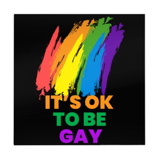 It's OK to Be Gay Equality LGBTQ Pride Rainbow Mahjong Mats