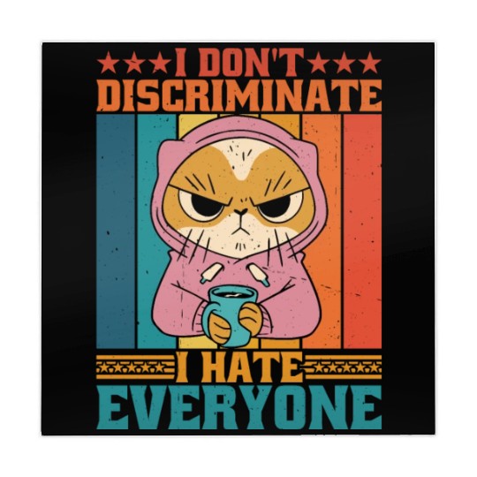 I Don't Discriminate I Hate Everyone 16 Mahjong Mats