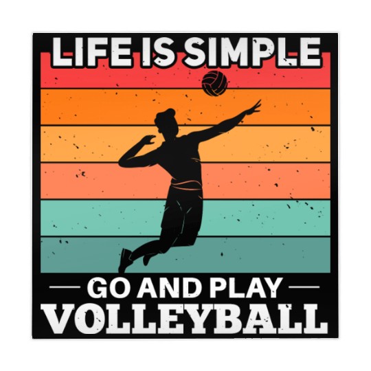 Volleyball Player Motif Mahjong Mats