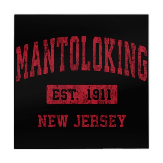 Mantoloking New Jersey Nj Sports Red Mahjong Mats