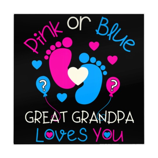 Pink Or Blue Great Grandpa Loves You Gender Reveal Mahjong Mats