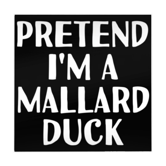 Pretend I'M A Mallard Duck Halloween Diy Mahjong Mats