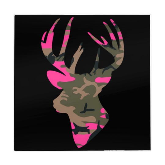 Deer -S Camo Outfitter Black Mahjong Mats