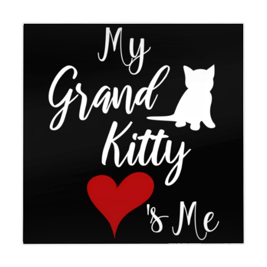 My Grandkitty Loves Me Grandma Of Cats Or Kittens Mahjong Mats