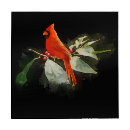 Wild Red Cardinal Bird Mahjong Mats