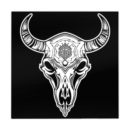 Cow Skull Boho Mahjong Mats