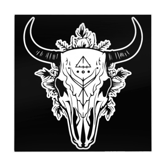 Cow Skull Boho Mahjong Mats