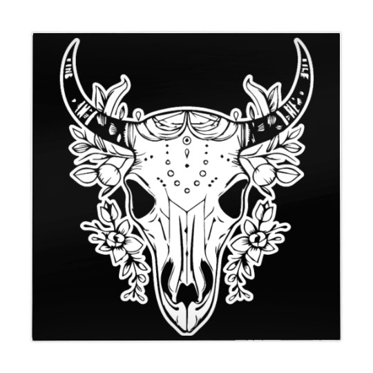 Cow Skull Boho Mahjong Mats
