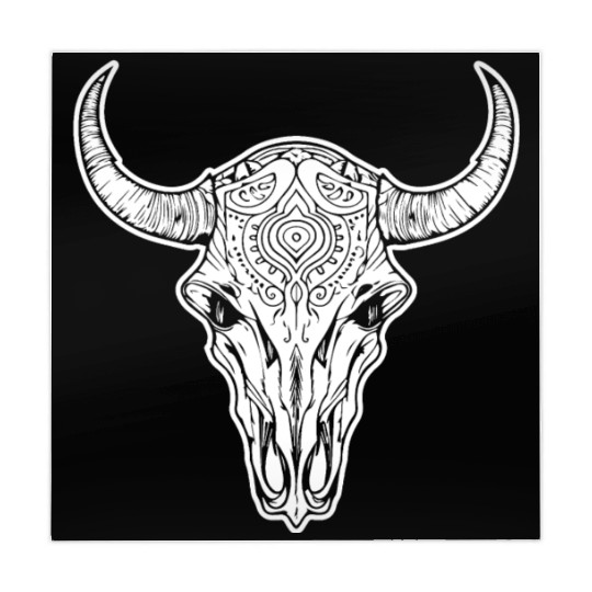 Cow Skull Boho Mahjong Mats