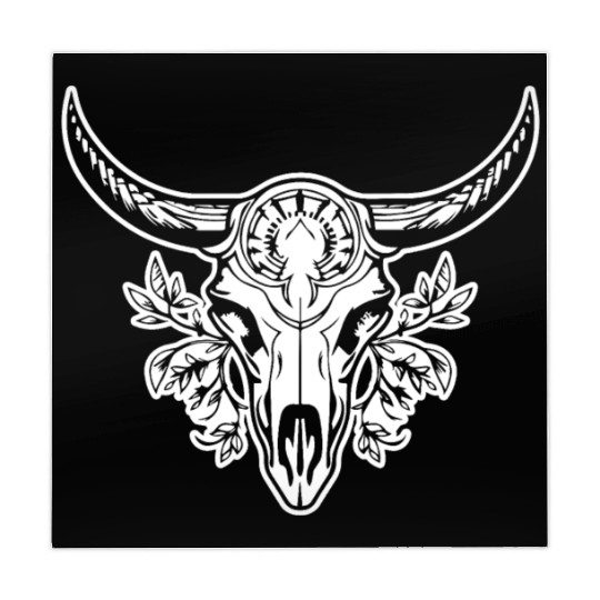 Cow Skull Boho Mahjong Mats