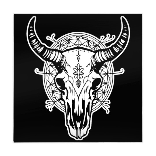 Cow Skull Boho Mahjong Mats