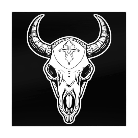 Cow Skull Boho Mahjong Mats