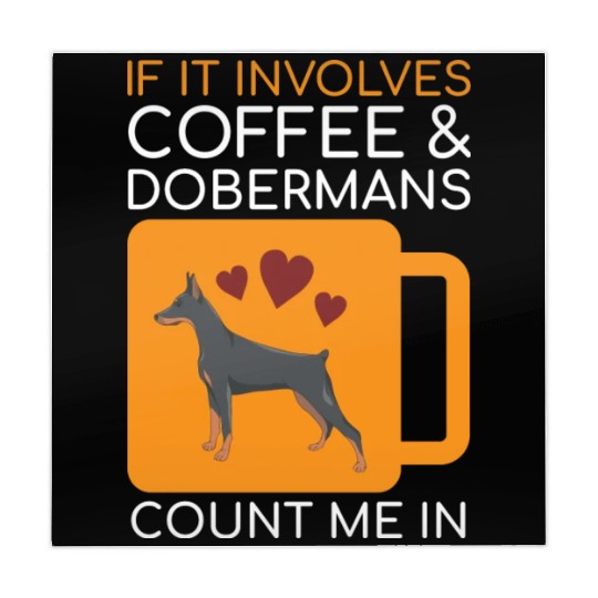 Coffee Doberman Lover Mahjong Mats