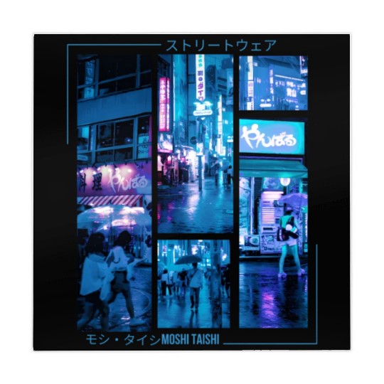 Japanese Cyberpunk Tokyo Streetwear Aesthetic Mahjong Mats