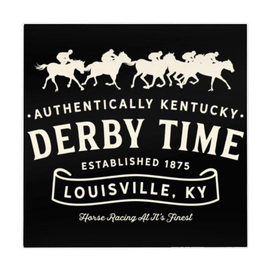 Derby Time Louisville Kentucky Horse Racing Mahjong Mats