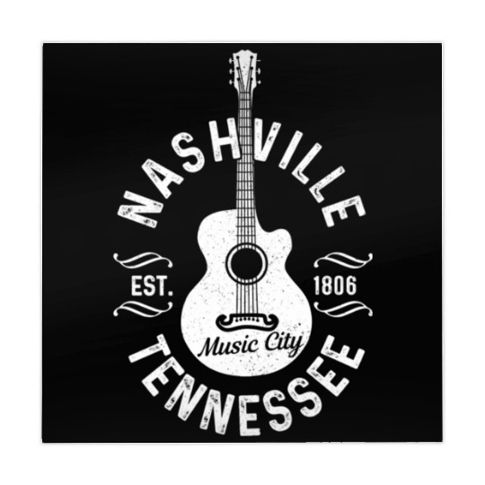 hville Tennessee Guitar Country Music City Mahjong Mats