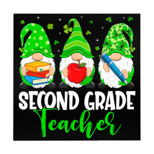 Gnomes 2Nd Grade Teacher Squad St Patric Day Mahjong Mats