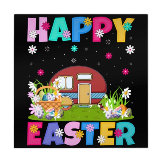 Camper Van Happy Easter Camper Van Easter Sunday Mahjong Mats