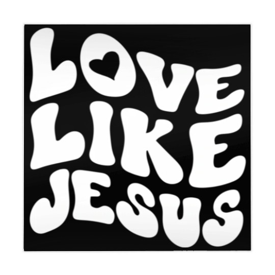 Catholic Christian Love Like Jesus Preppy Groovy Mahjong Mats