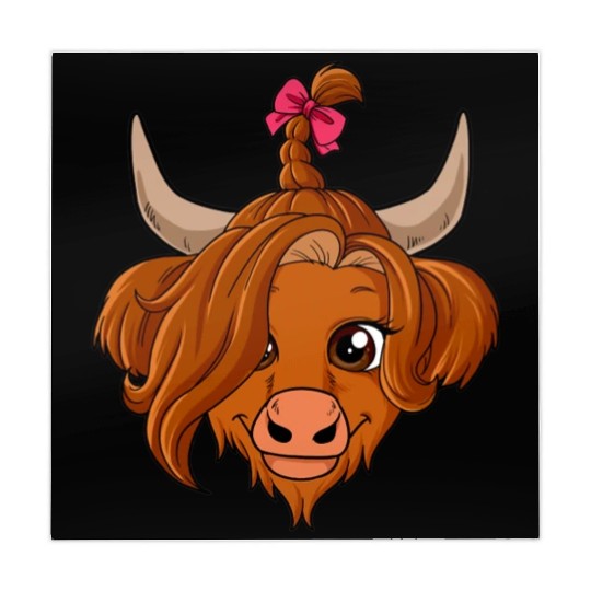 Scottish Highland Cow Cute Heifer Highland Cow Far Mahjong Mats