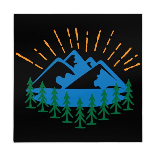 Blue Mountain And Forest Mahjong Mats